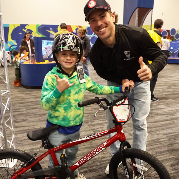 Mongoose BMX pro Cam Wood at Discovery Lab grand opening